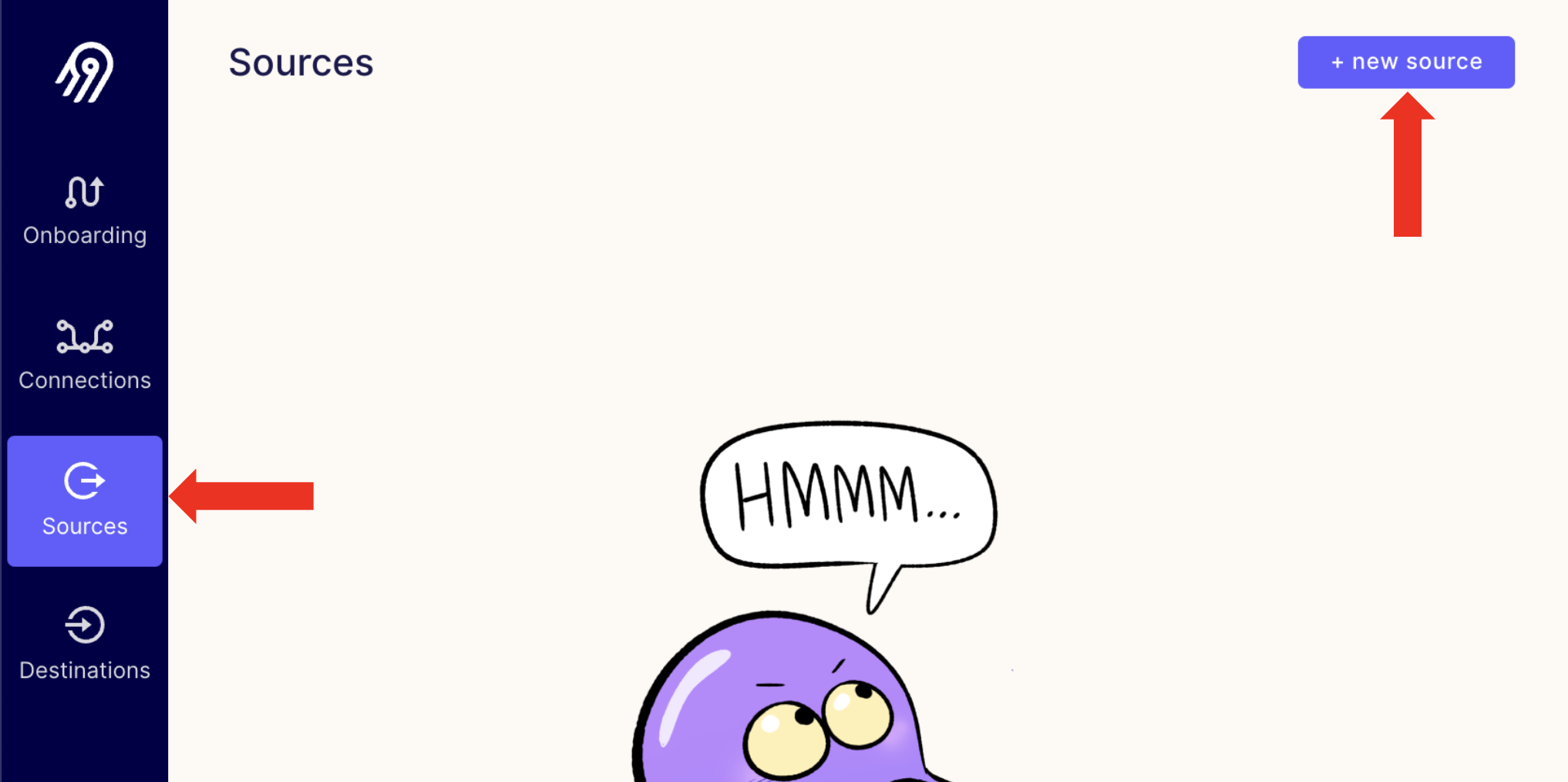 Добавление источника данных в Airbyte