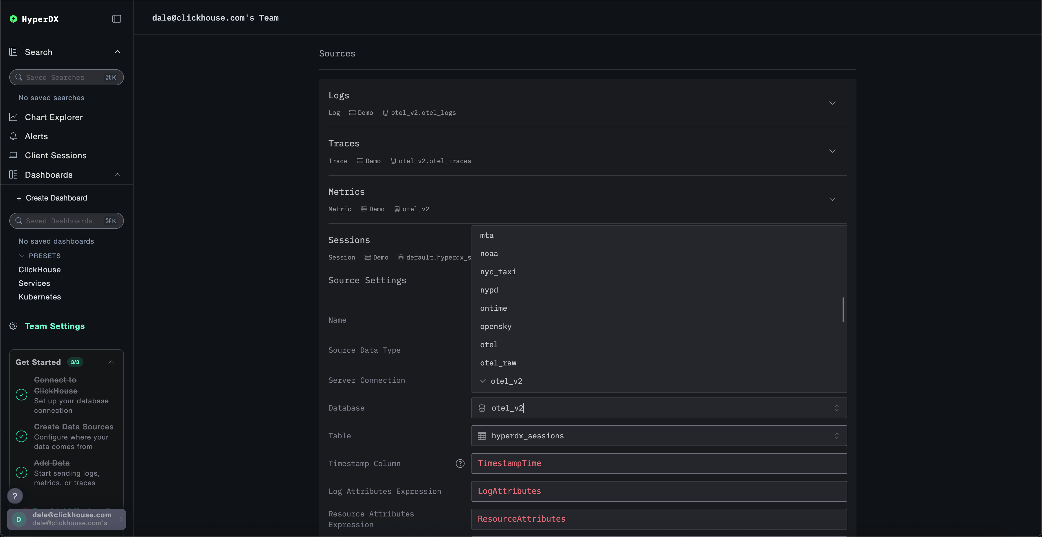 Изменить демо-источник